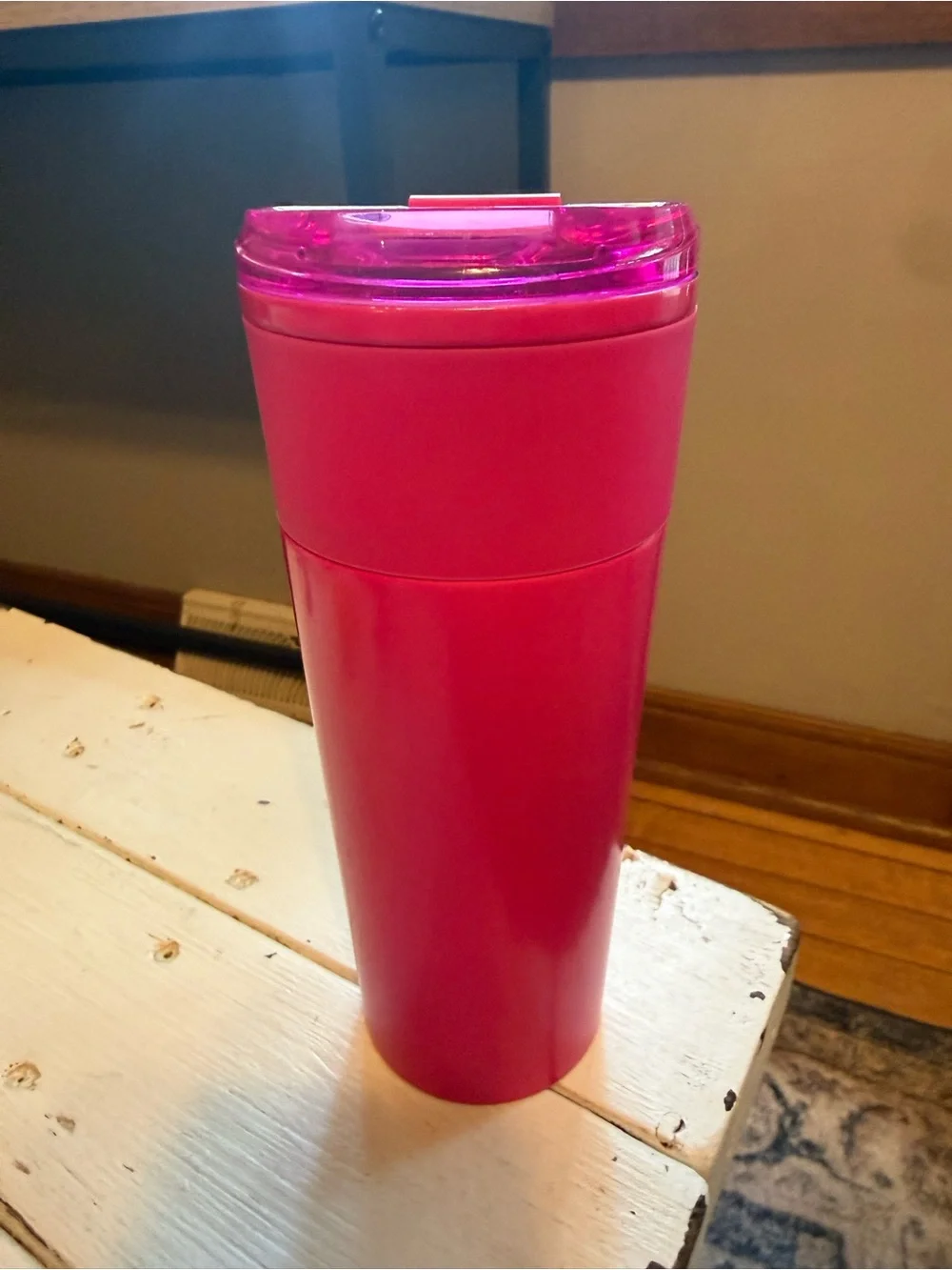 Starbucks 2022 Hot Pink Stainless Steel Tumbler Travel Mug  16 oz